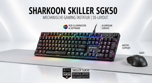 Sharkoon gaming tastatur - gaming,